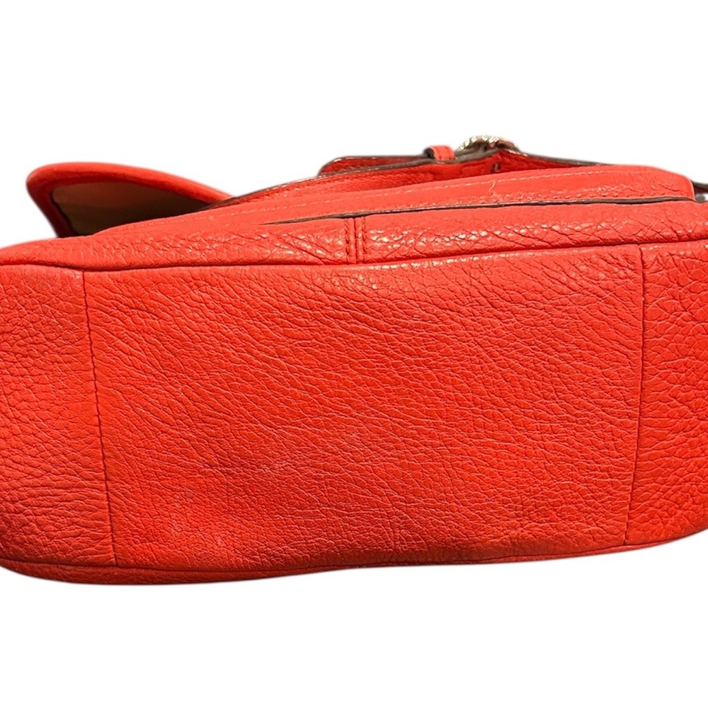 Vintage Coach Vibrant Red Leather Crossbody Bag - Picture 5 of 12